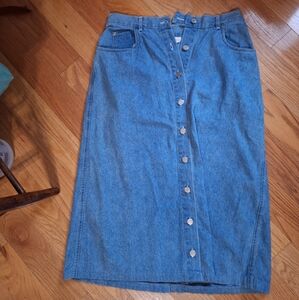 vintage denim skirt